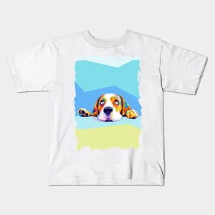 Animals Dog Wpap Art Kids T-Shirt